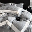 GobekUsa Cotton Jacquard Duvet Cover Set for Queen Double Bed - High End & Cozy