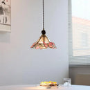 GobekUsa Butterfly Pink LED Pendant Lamp Walnut Wood Glass Nordic Modern Home Decor