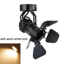 GobekUsa Industrial Ceiling Spotlight Lamp with Foldable Flippers for Hallway Art Light