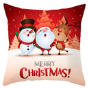 GobekUsa Christmas Santa Claus Snowflake Pillow Cover 18x18inch