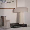 GobekUsa Cream Marble Table Lamp: Modern LED Bedroom Lighting Fixture