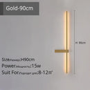 GobekUsa LED Wall Lamp, Modern Minimalist Design, Aluminum, Indoor Lighting, Gold/Black, AC85-260V