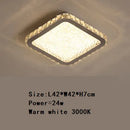 GobekUsa Crystal Round Ceiling Lamp Elegant LED Lighting for Bedroom & Living Room