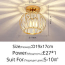 GobekUsa Crystal Glass LED Chandelier for Modern Living, Study, and Aisle Lighting