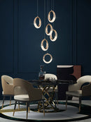 GobekUsa Circle Ring LED Chandelier Light for Luxe Living Spaces