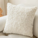 GobekUsa Brown Geometric Embroidery Plush Cushion Cover, Nordic Luxury Home Decor Pillow Case