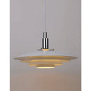 GobekUsa Gradient White Red UFO Pendant Light | Adjustable Mid Century Chandelier