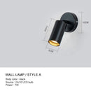 GobekUsa LED Wall Light with Adjustable Angle GU10 Holder for Home Bedroom Decor