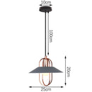 GobekUsa Iron Pendant Light for Dining Room, Kitchen, and Bedroom