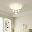 GobekUsa LED Bubble Cloud Rabbit Ceiling Light - Cream Style Warm Lighting for Children's Room