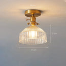 GobekUsa Glass Shade Pendant Ceiling Lamp for Kitchen Aisle Bedroom LED Lights Fixtures