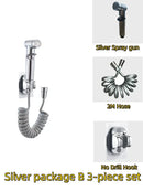 GobekUsa High Pressure Handheld Bidet Sprayer Set for Bathroom Hygiene and Cleaning