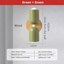 GobekUsa Cream Zipper Nordic Wooden Wall Lamp: Minimalist Indoor Lighting for Bedroom and Living Room