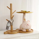 GobekUsa Lucky Cat Statue Ornaments for Home Decor and Storage