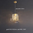 GobekUsa Crystal LED Pendant Lights | Dimmable Ring Hanging Lamp | Modern Luxury Decor Fixtures