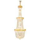 GobekUsa Crystal Chandelier: Luxury Duplex Hotel Living Room Stairwell Design