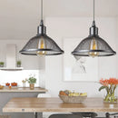 GobekUsa Black Industrial Cage Pendant Light for Kitchen Island Dining Room
