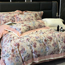 GobekUsa 100S Egyptian Cotton Print Bedding Set for Queen King Ru Size
