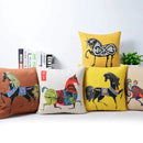GobekUsa Cotton Linen Sofa Pillowcase, Cushion Cover for Home Decor