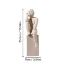 GobekUsa Abstract Family Character Ceramic Sculpture Desk Decoration