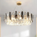 GobekUsa Diamond Crystal Chandelier Pendant Lamp LED Lighting for Elegant Living Room