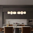 GobekUsa Glass Ball Pendant Light: Modern Milky White LED Hanging Lamp for Dining Table