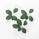 GobekUsa 50Pcs Silk 5Leaf Artificial Roses Flowers for DIY Wedding Christmas Home Decor