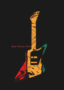 Abstract Electric Guitar Canvas Print - Music Wall Art by GobekUsa