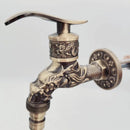 GobekUsa Bronze Dragon Carved Tap Bibcock - Outdoor Garden Faucet