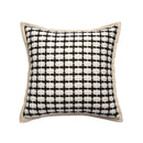 GobekUsa Geometric Line Embroidered Suede Pillowcase for Sofa Bed Living Room