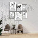 GobekUsa Dog Breed Poster featuring Rhodesian Ridgeback, Havanese, and More