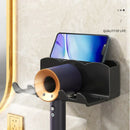 GobekUsa Haircare Holder: Wall Mount Hairdryer Organizer & Straightener Stand