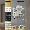 GobekUsa Electric Towel Radiator Warmer Rack for Smart Bathroom Storage and Heating