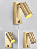 GobekUsa Black Brass LED Wall Sconce Lighting Fixture - Nordic Art Wall Lamp