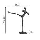 GobekUsa Abstract Cast Iron Acrobatics Sculpture Desk Decoration Slender Figures