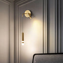 GobekUsa Gold LED Wall Lamp: Luxurious Nordic Spotlight for Home Bedside, Living Room, Bed Wall Light