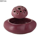 GobekUsa Lotus Seedpod Ceramic Vase Artificial Flower Pot Modern Desk Decor
