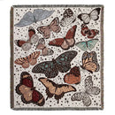 GobekUsa Boho Floral Cotton Blanket - Soft Bedspread for Beds, Sofa & Living Room