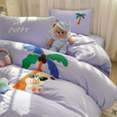 GobekUsa Cartoon Embroidery Bed Sets - Super Soft & Cute Bedding Set for Kids & Adults