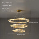 GobekUsa Irregular Gold Steel LED Pendant Light with Dimmable K9 Crystals