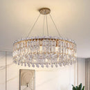 GobekUsa Crystal Chandelier: Luxury Living Room & Bedroom Pendant Light | Elegant Ceiling Lamp