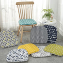 GobekUsa Cotton Hemp Dining Chair Cushion - Nordic Print, Non-Slip, Comfortable Office & Living Decor