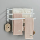 GobekUsa Aluminum Bathroom Towel Rack with Hook, Wall Mounted Multiple Layer Cloth Hanger