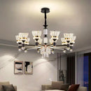 GobekUsa Crystal Chandelier Pendant Light for Living and Dining Room Luxury Home Decor