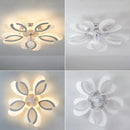 GobekUsa Ceiling Fan Light LED, Remote Control, Silent, 220V