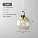 GobekUsa Industrial Glass Pendant Light for Living Room Kitchen Chandeliers