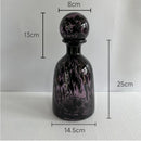 GobekUsa Leopard Texture Glass Vase: Modern Floral Vase for Chic Room Decor