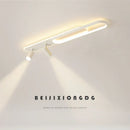GobekUsa Acrylic LED Chandelier with Spotlights, Black/Gold, Living Room Bedroom Lighting