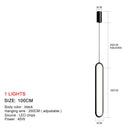 GobekUsa LED Chandelier: Modern Living Room Dining Room Pendant Lights for Home Decor