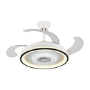 GobekUsa Crystal Chandelier LED Ceiling Fan with Remote Control Switch